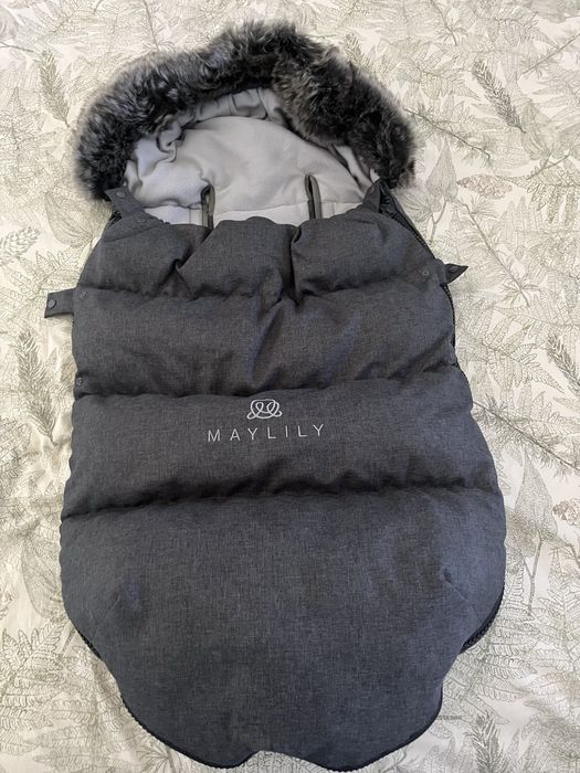 Śpiworek i mufka Maylily Grafit