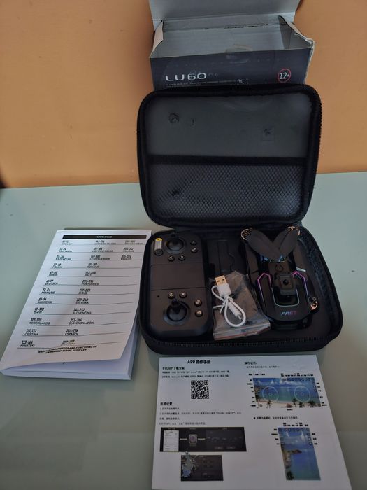 Drone  LU60 com câmaras duplas 4K, drone RC dobrável, brin