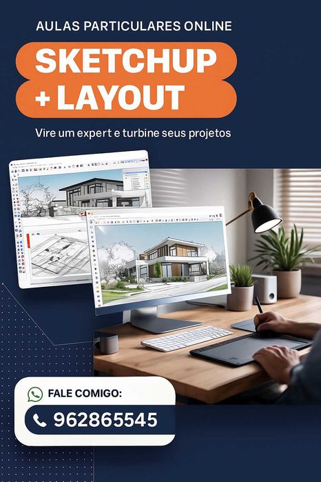 Aulas de SketchUp e LayOut Online – Aulas Personalizadas