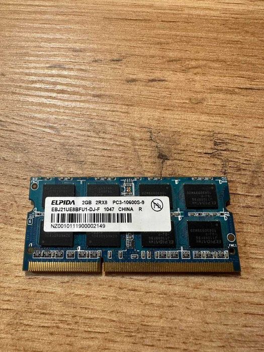 Оперативна памʼять для ноутбука DDR3 SODIMM 4GB / 2GB 1600–1333 MHz