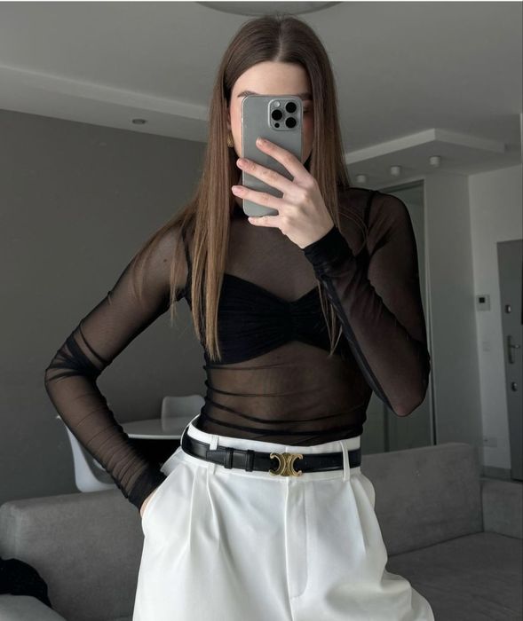 Боди, черный топ, топ сетка, боди сетка