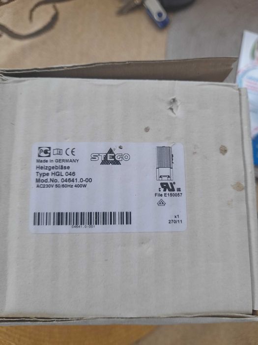 Dmuchawa grzewcza HGL 046, 250W, 45m3/h, IP20 na szynę