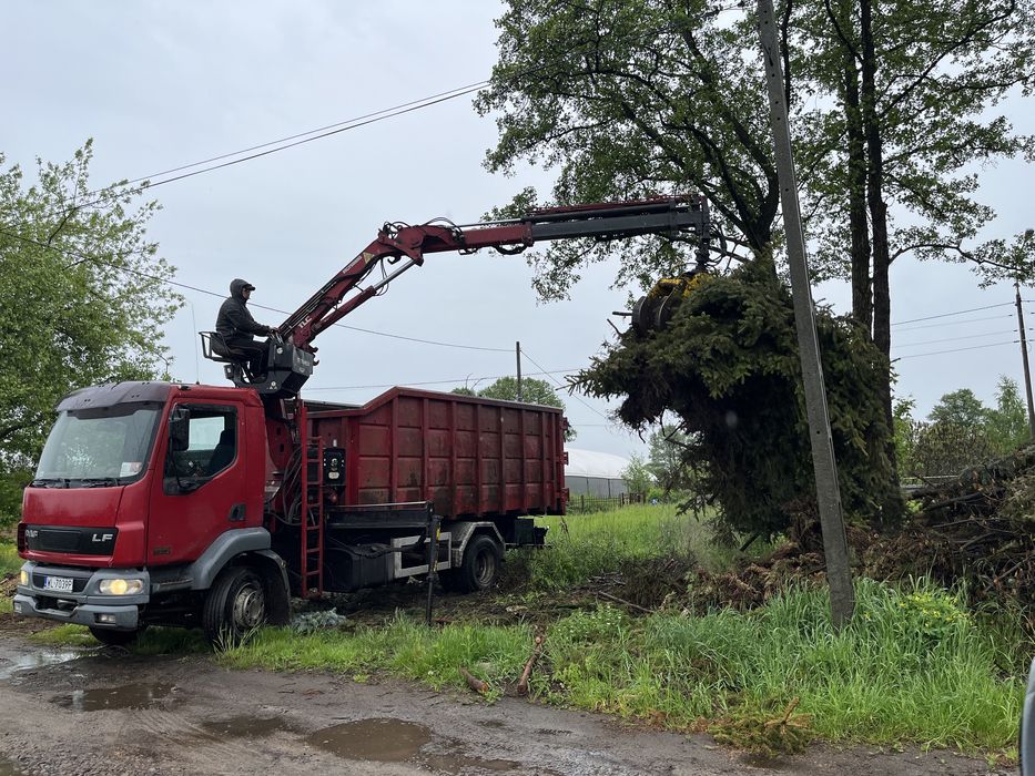Odbior Wywoz karpy gałęzi złom liście trawa