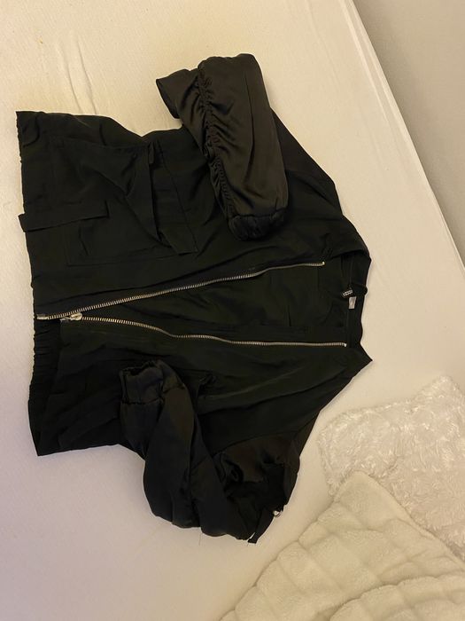 kurtka bomberka czarna h&m