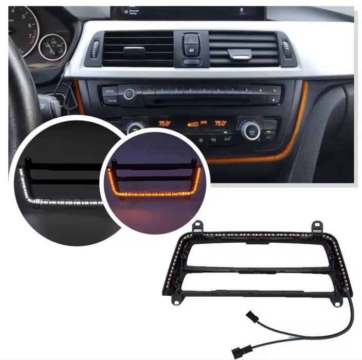Kit Ambilight BMW F30 F31 F34 F32 F36 (Moldura AC LCI + Luzes dos pés)