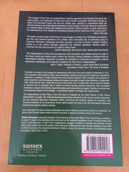 The independence of East Timor