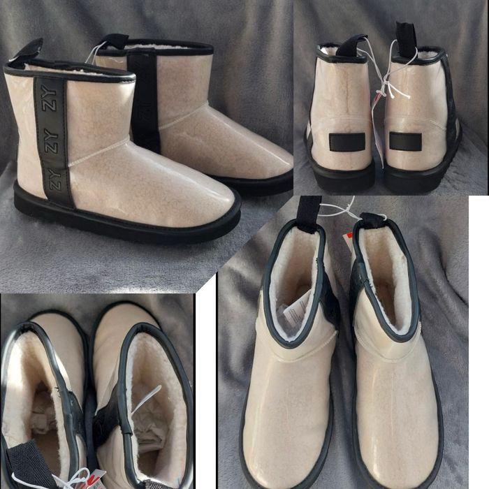 UUG, зимові силіконові теплі зимові уггі  для дівчинки, р.34