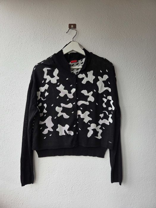 Ana Sousa Black-and-White Cardigan, Size S