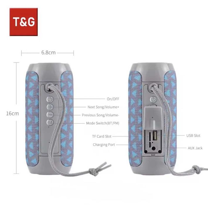 Colunas bluetooth T&G
