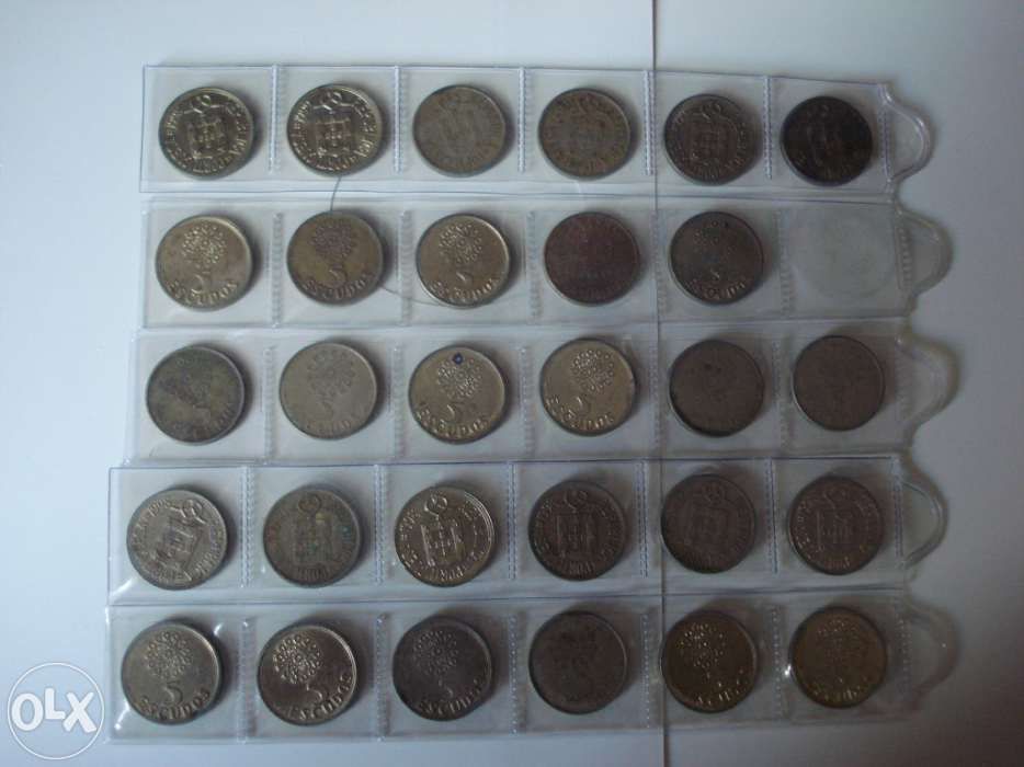 Lote Moedas 5 Escudos