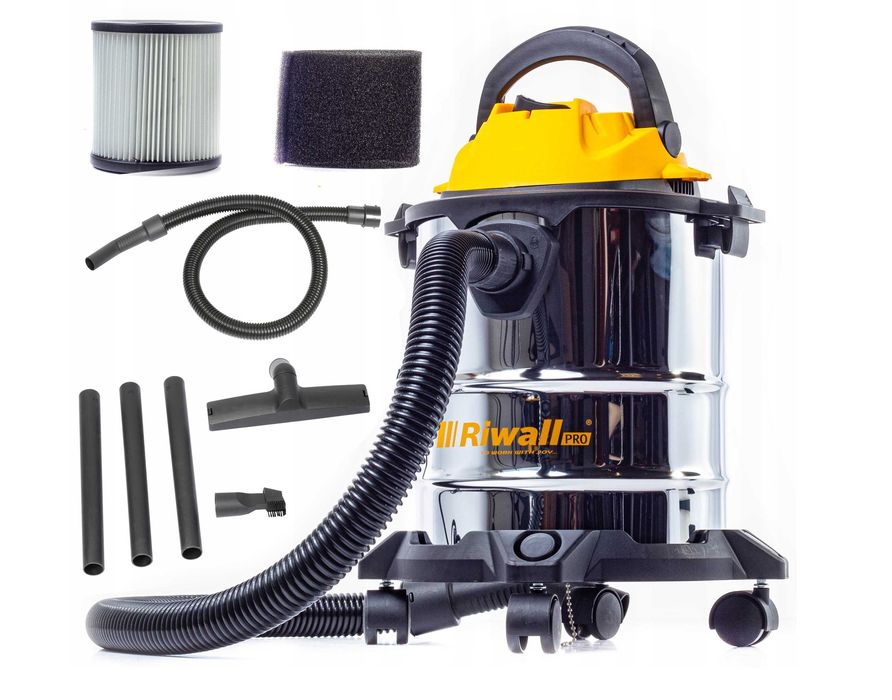 ODKURZACZ przemysłowy bezworkowy RIWALL na sucho mokro MOCNY