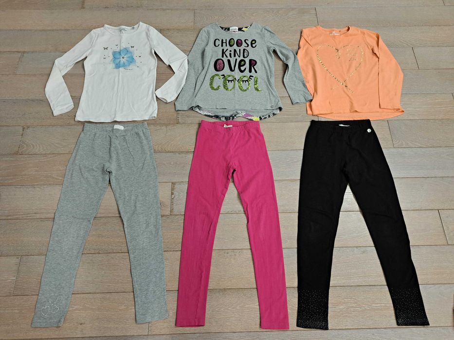 Zestaw ubrań dziewczęcy 140- 14 sztuk- dużo coccodrillo