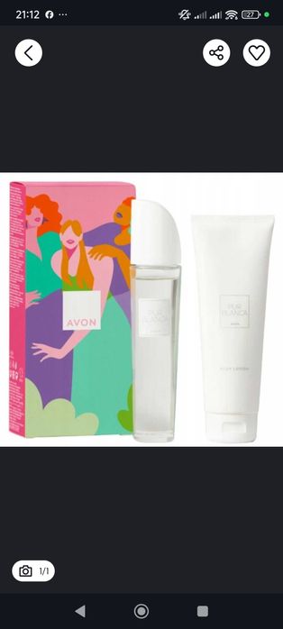 Avon TTA Today Woda perfumowana dla Niej 50ml + 125 ml balsam.