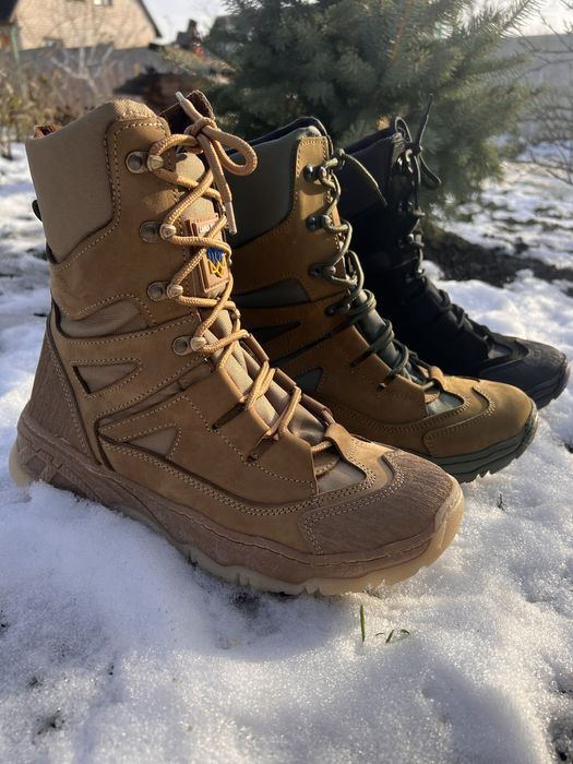 Берці зимові з хутром / Берцы зимние с мехом / натуральная кожа 40-47