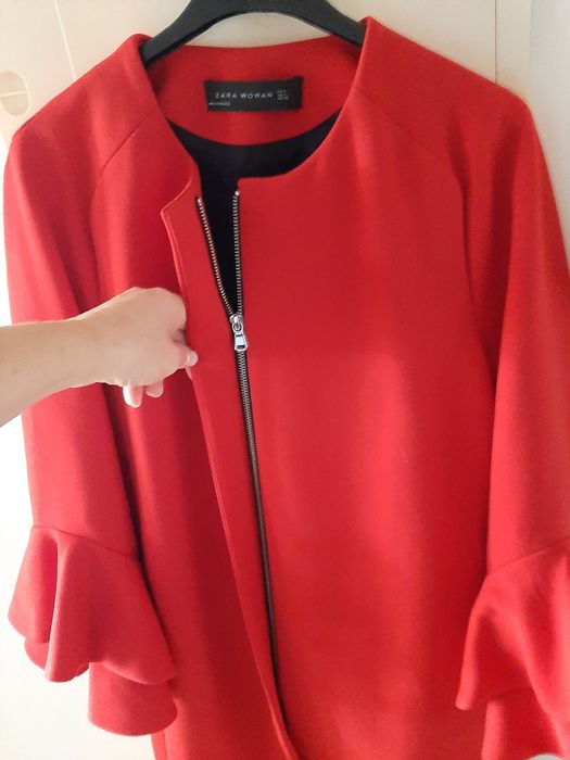 Casaco Natal vermelho lindo, M