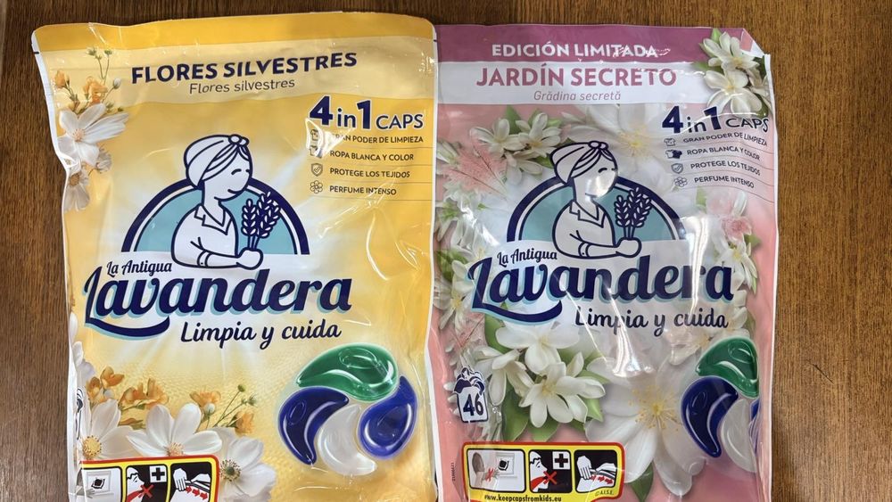 Пральнi засоби Lavandera. Гель для прання, капсули,порошок,  дезiнфекцiя