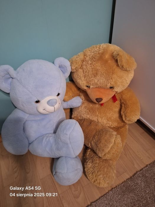 Dwa duże misie pluszowe – komplet (85 cm i 110 cm)