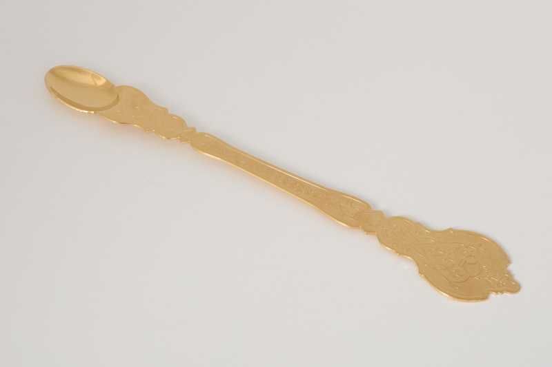 Лжица мельхиор золочение Софрино