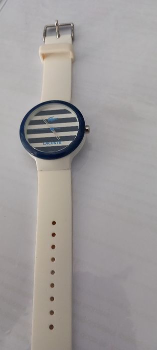 Relógio lacoste azul e branco