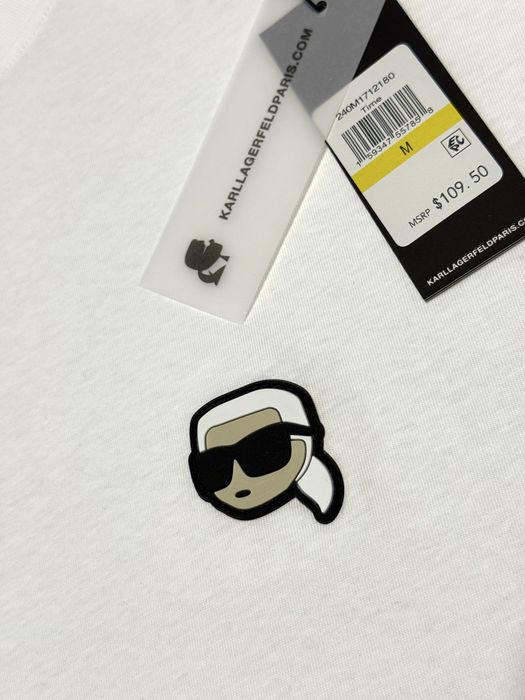 Футболка Karl Lagerfeld оригінал розмір XL оверсайз блакитна
