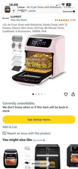 Air frayer llivekit 12l