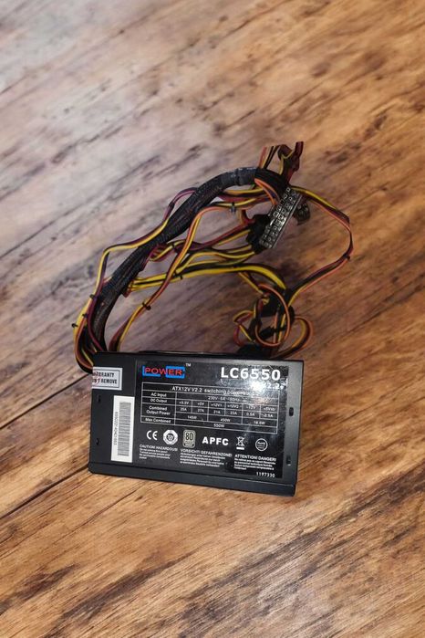 БЛОК Живлення LC POWER LC6550GP2 V2.2 з APFC на 550 W (опис читати)