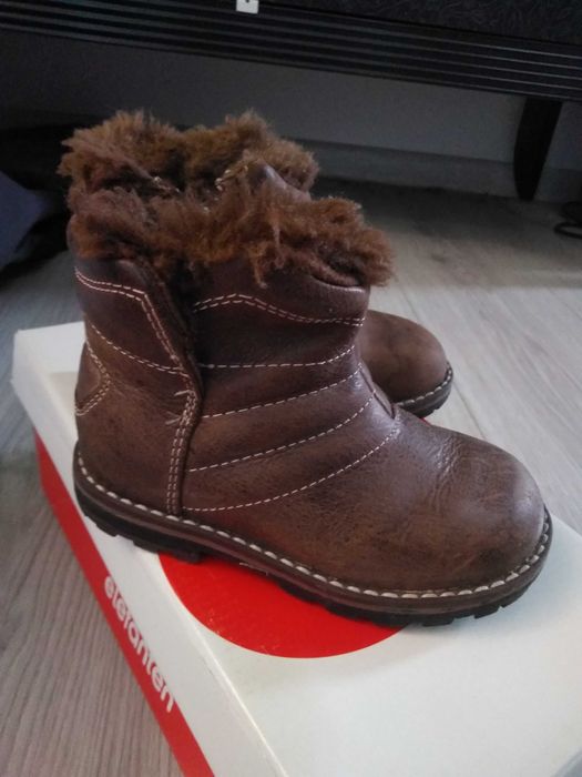 Kozaki kozaczki skórzane ocieplane 22 Elefanten