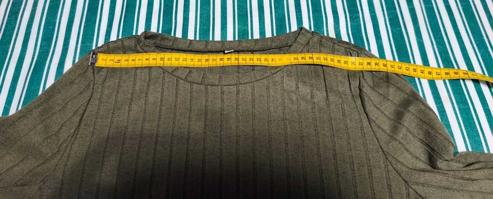 Camisola Canelada Tamanho L - Nova, Sem Etiqueta!