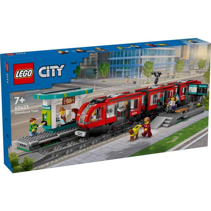 Конструктор LEGO City 60423 Трамвай і вокзал у центрі міста