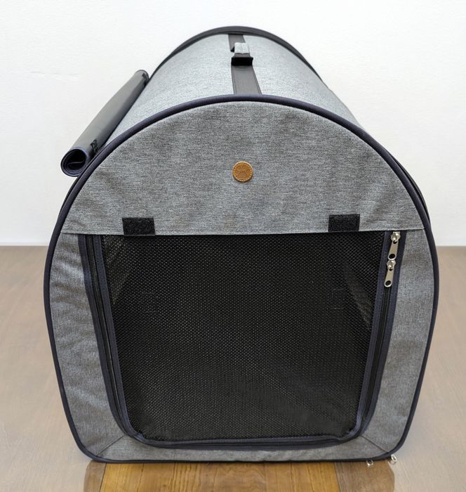 Rozkładana Torba Podróżna dla Psa Easy Go L 57x77x63cm Szara Kojec ZWR