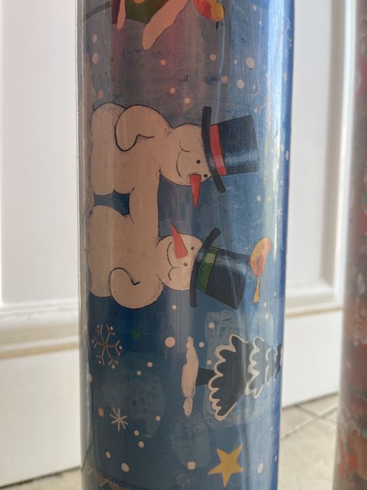 NOVO - 6 rolos papel embrulho fantasia de Natal 5x180mt e 1x270mt