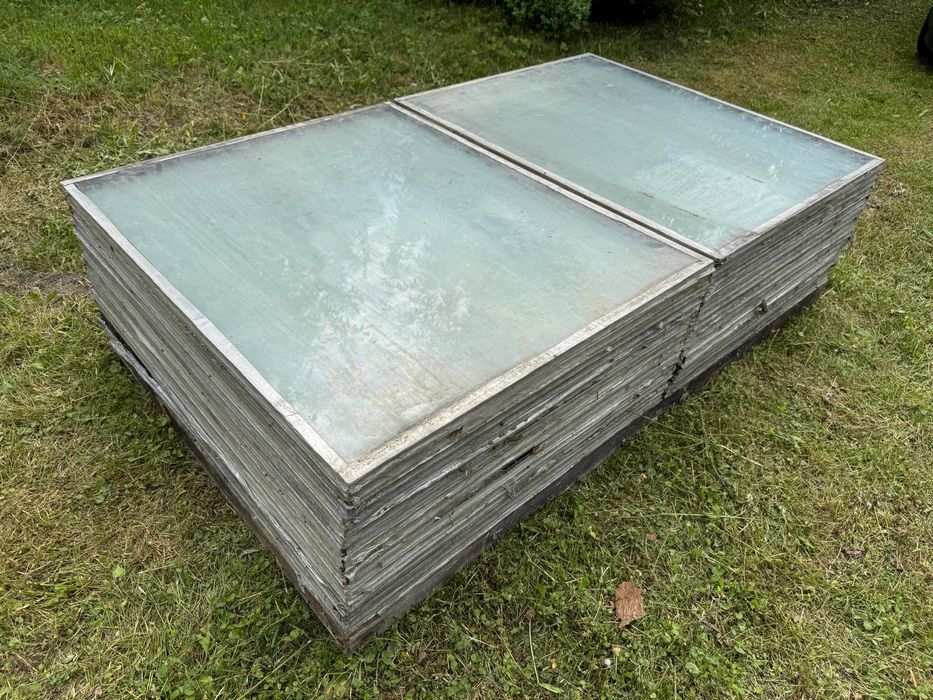 Szyby podwójne klejone/szklarnia/warsztat 72x86cm