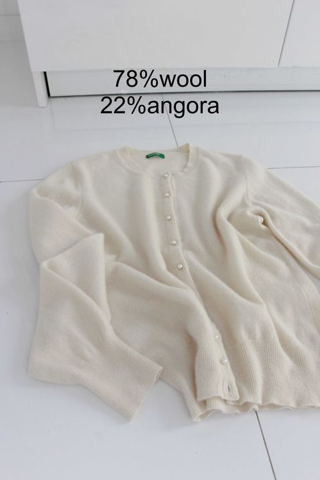 78%wełna 22%angora Benetton bez wad L/M