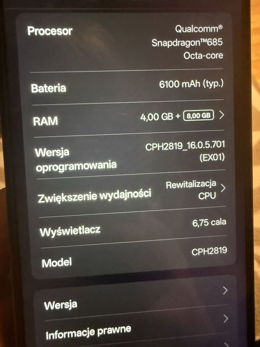 Telefon nowy oppo A6X stan idealny