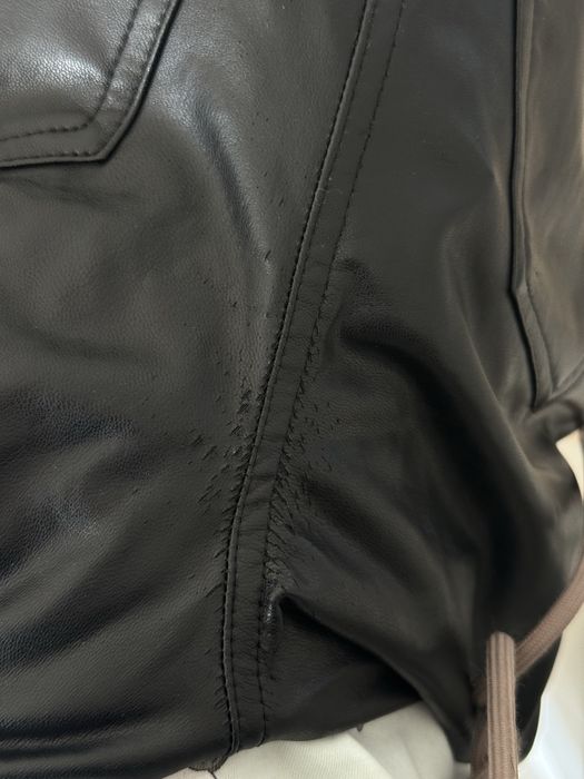 Spodnie skórzane skinny damskie z wysokim stanem