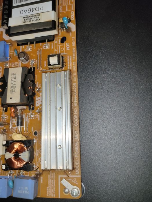 Telewizor UE40D5500 matryca i podświetlenie