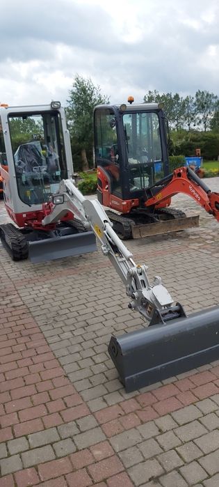 Usługi minikoparką  Takeuchi, Kubota