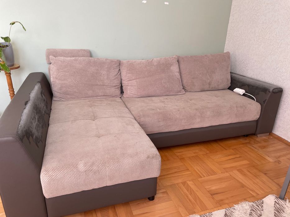 Narożnik z funkcją spania