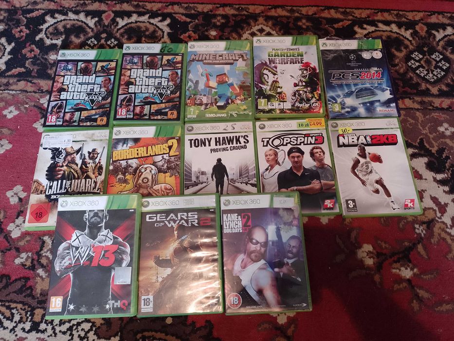 Xbox 360 GTA.halo.pady zasilacz dysk