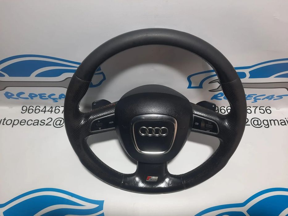 VOLANTE GUIADOR COMPLETO AUDI Q7 S LINE S-LINE MULTIFUNÇÕES AIRBAG
