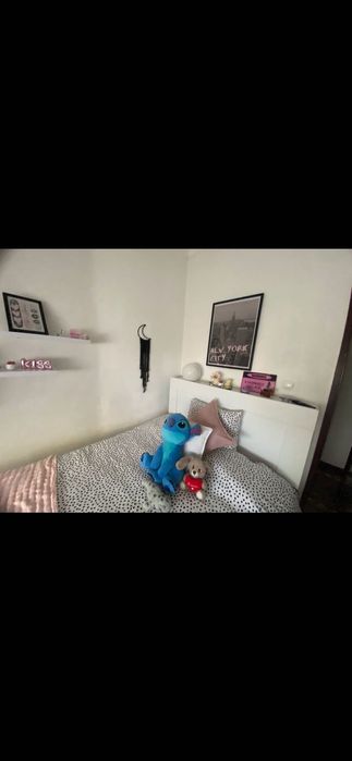 Cama casal branca
