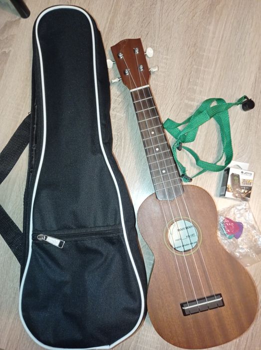 Ukulele sopranowe Mahimahi MS-1ST j.nowe + pokrowiec, stroik, pasek i