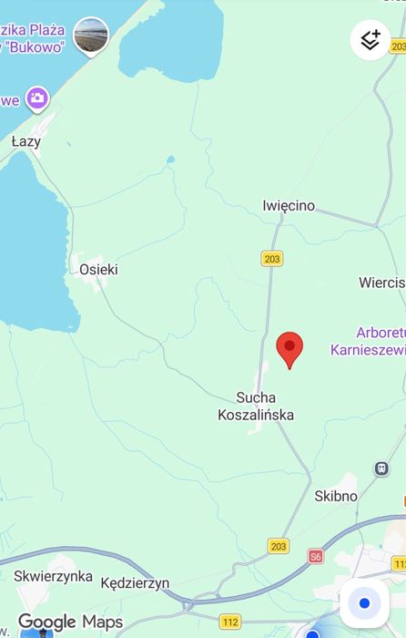 Działka rolna Sucha Koszalinska