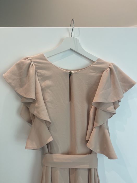 Длинное платье на выпускной, вечернее, на фотоссею розовое пудровое