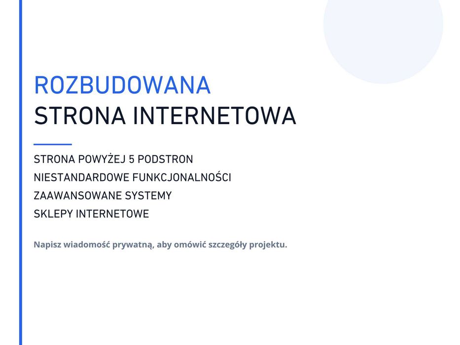 Strona internetowa w 1 dzień