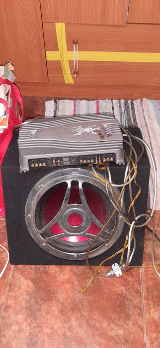 Conjunto Som Auto Sony Xplod – Subwoofer + Amplificador