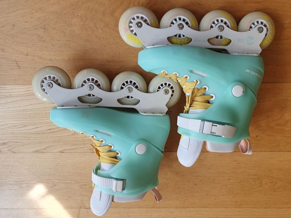 Powerslide Zoom Baby Blue r 37-38 Barbie Dream Rolki Slalom Fsk