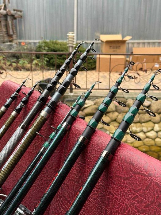 Спиннинг телескоп Навигатор 2.1-3.9м + катушка 3000-6000 шпуля метал