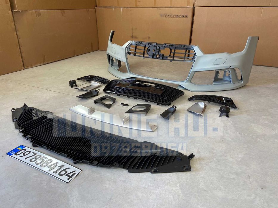 передний бампер Audi A7 4G8 (2014-2017) RS ауди а7 решетка радиатора