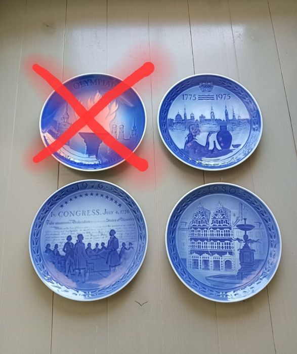 Колекційна настінна тарілка Данія Royal Copenhagen i Bing & Grøndahl